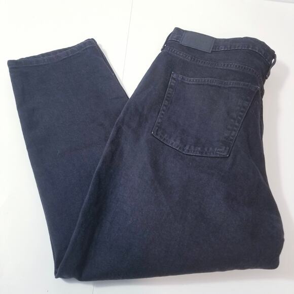 Everlane The Original Cheeky Crop Jeans Organic Cotton High Rise Black Denim - Picture 4 of 13